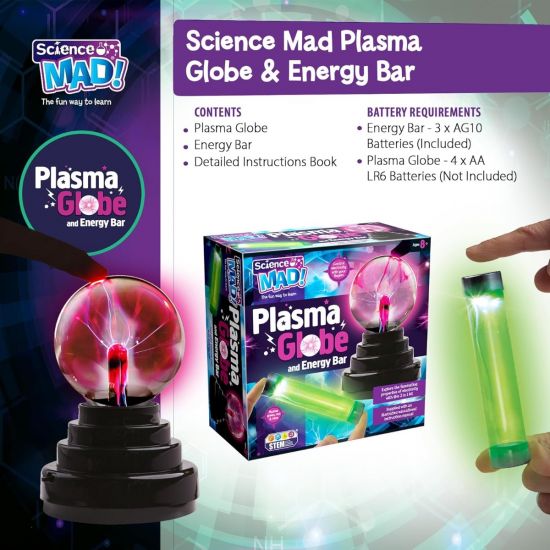 2 In 1 Plasma Globe & Energy Stick - Image 4