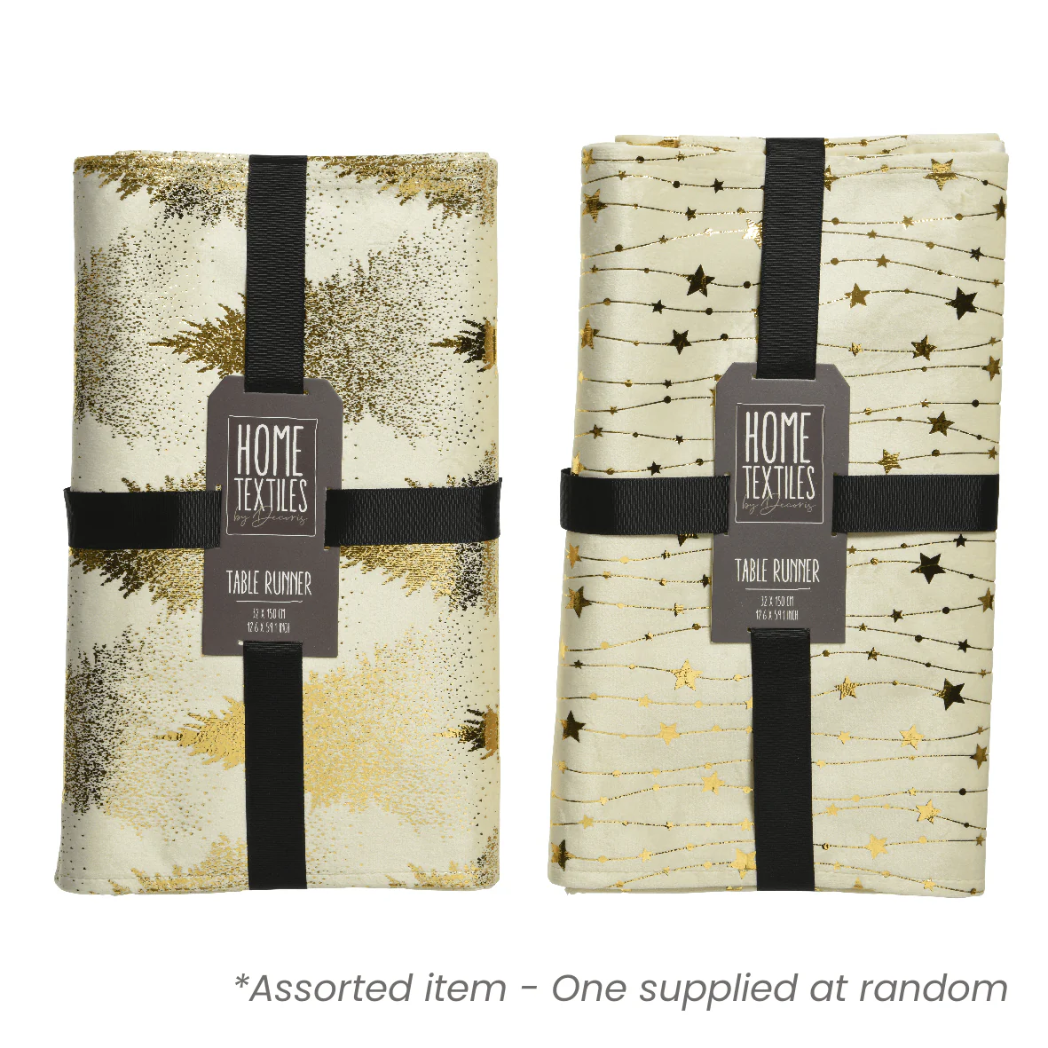 32 x 150cm Table Runner Polyester Assorted - One Supplied*
