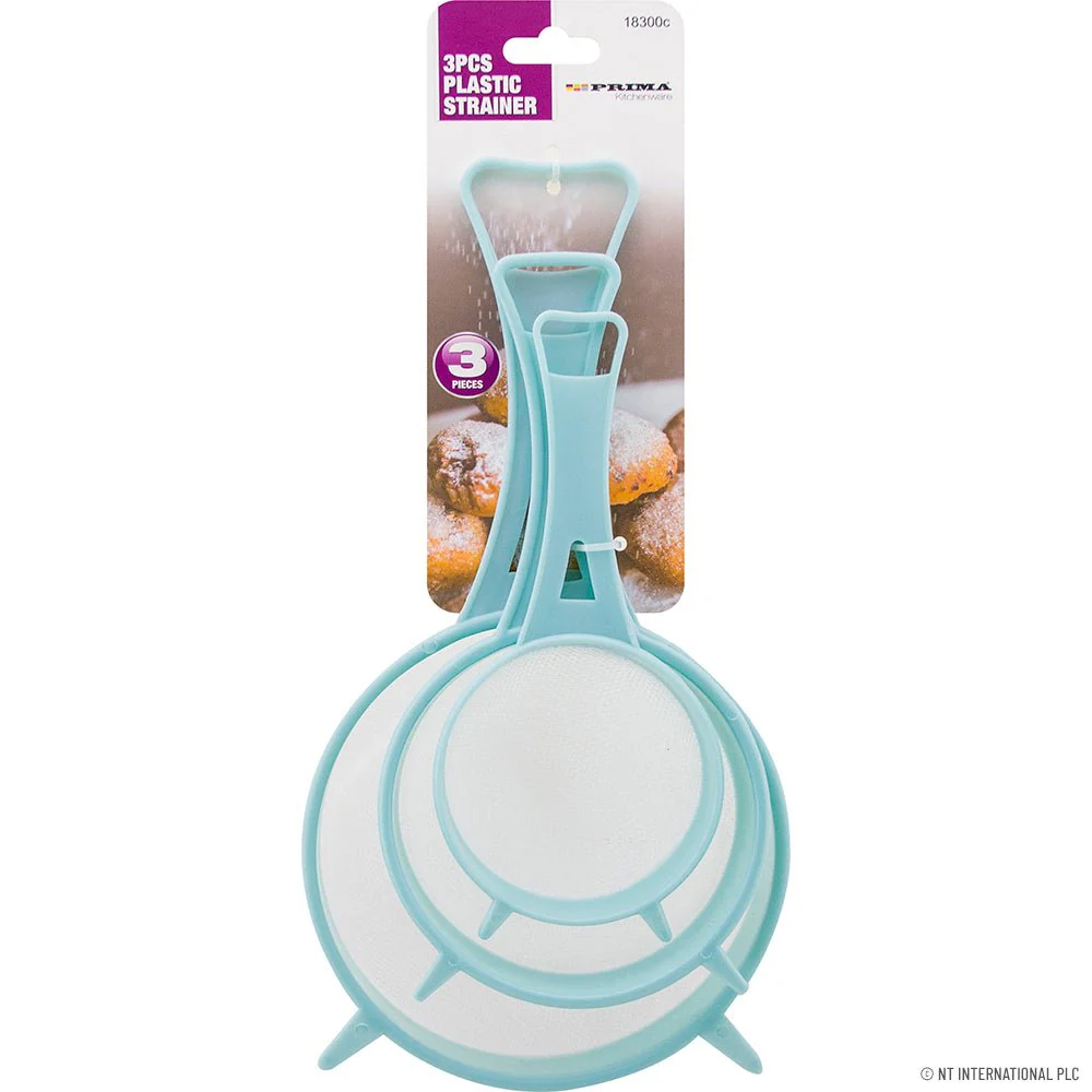 3pc Plastic Strainer (Colour may vary)