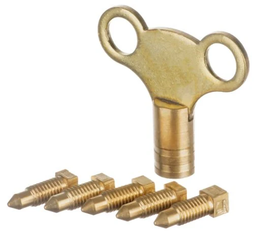5Pk Air Vent Pins & Brass Key EPVNK