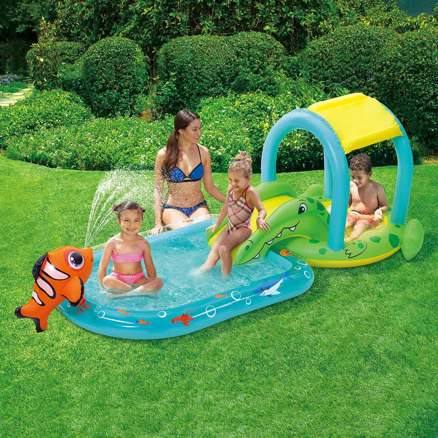 Alligator Play Centre Pool with Sprinkler