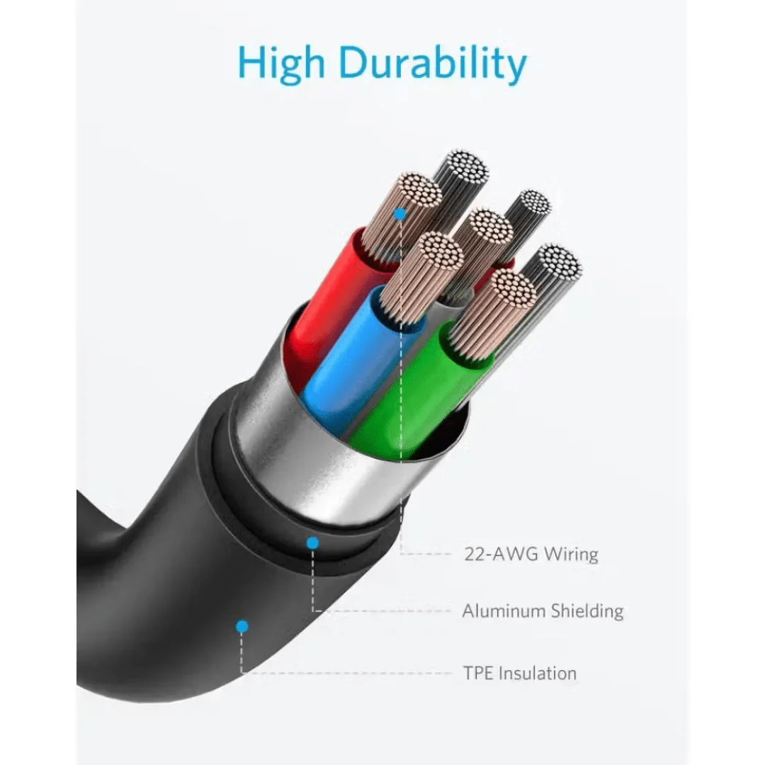 Anker PowerLine Select+ USB A to Lightning Charging Cable 90cm - Black - Image 2