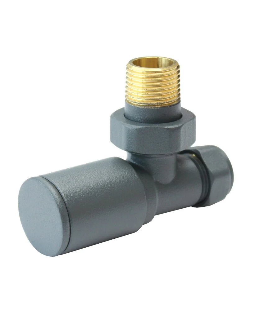 Aqualla  Anthracite Round Angle Valve (Pair)