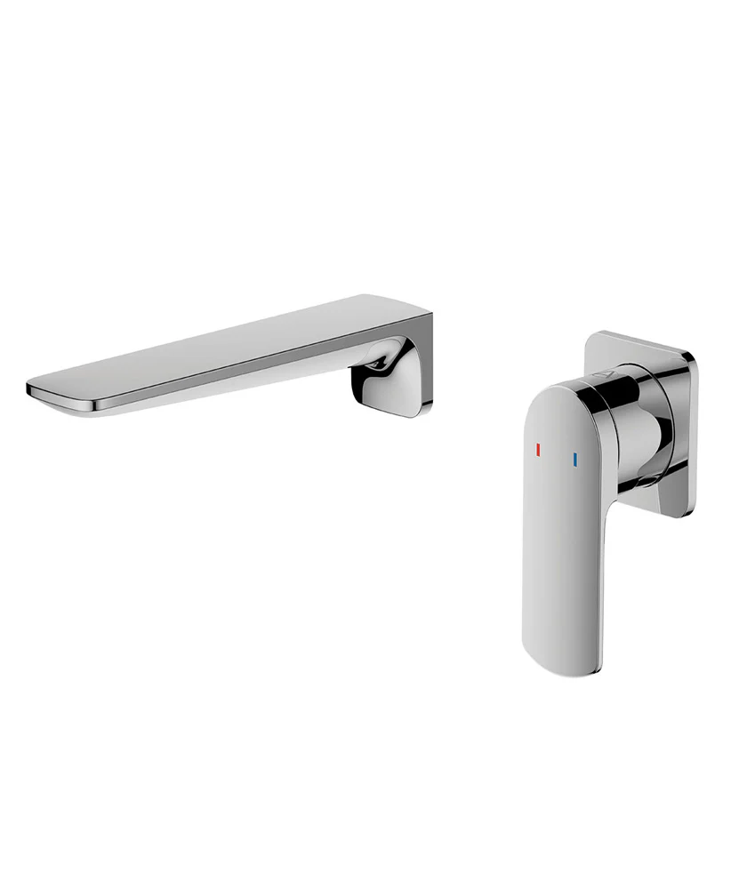 Aqualla  Fuse Wall Mounted  Basin Mixer Chrome