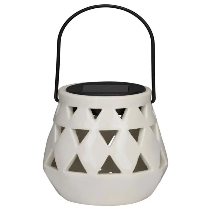 Articasa White 10x11cm Solar Garden Lantern