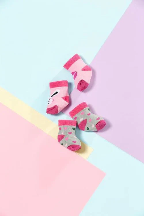 Baby Born 2Pk Socks Assorted Styles - Image 2