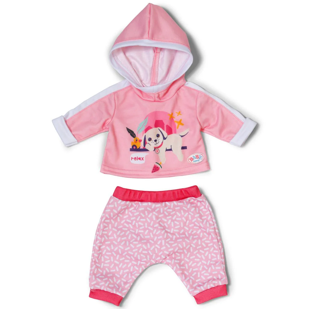 Baby Born Jogging Suit Pink 43cm - Image 3