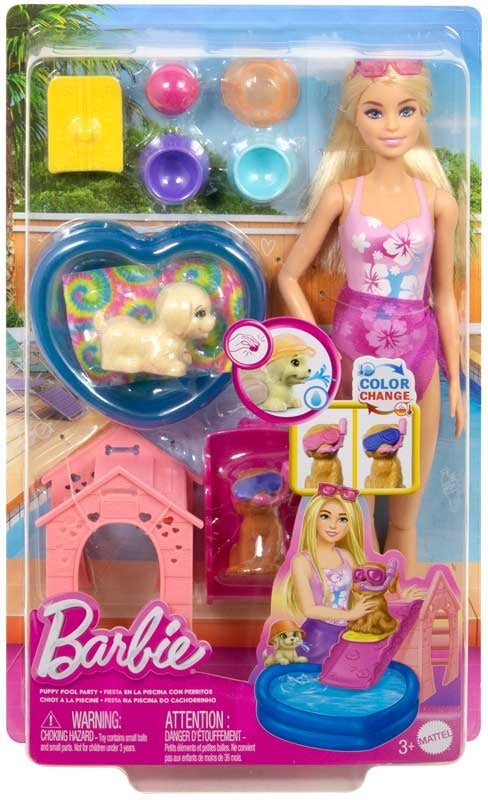 Barbie Puppy Pool Party