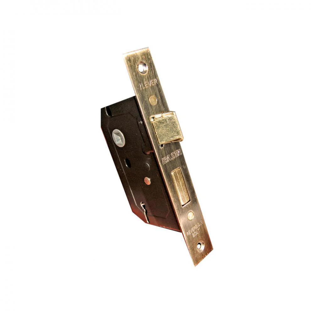 Basta 63mm 2 Lever Lock - Brass - Image 2