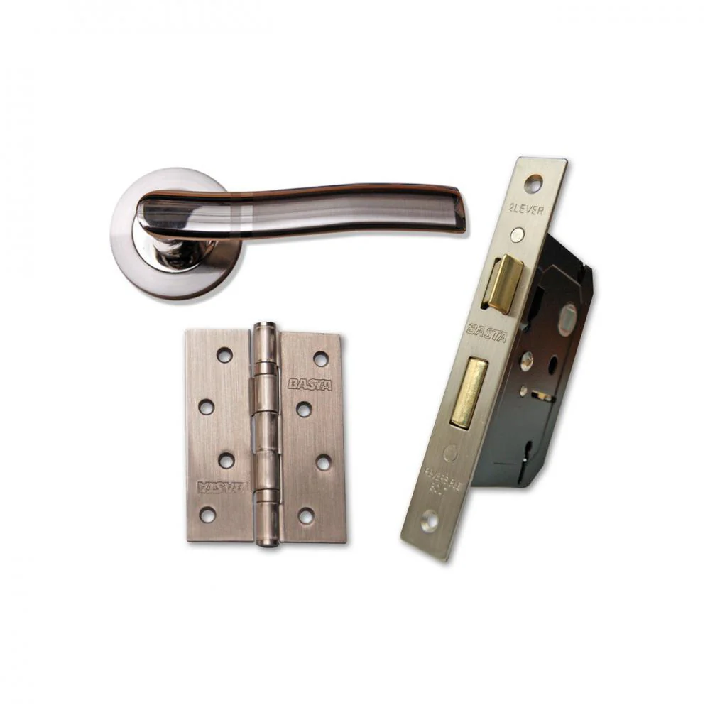 Basta Roxton Lockset with Hinges - Rose