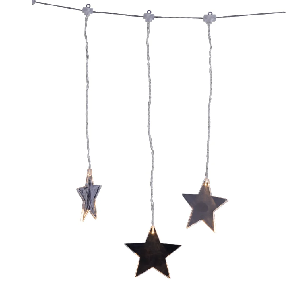 Battery Operated Star Curtain Lights - Image 4