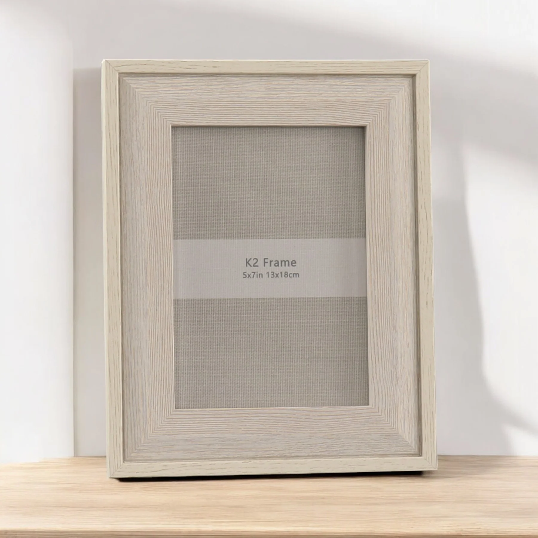 Beige Wood Photo Frame 5x7 - Image 2