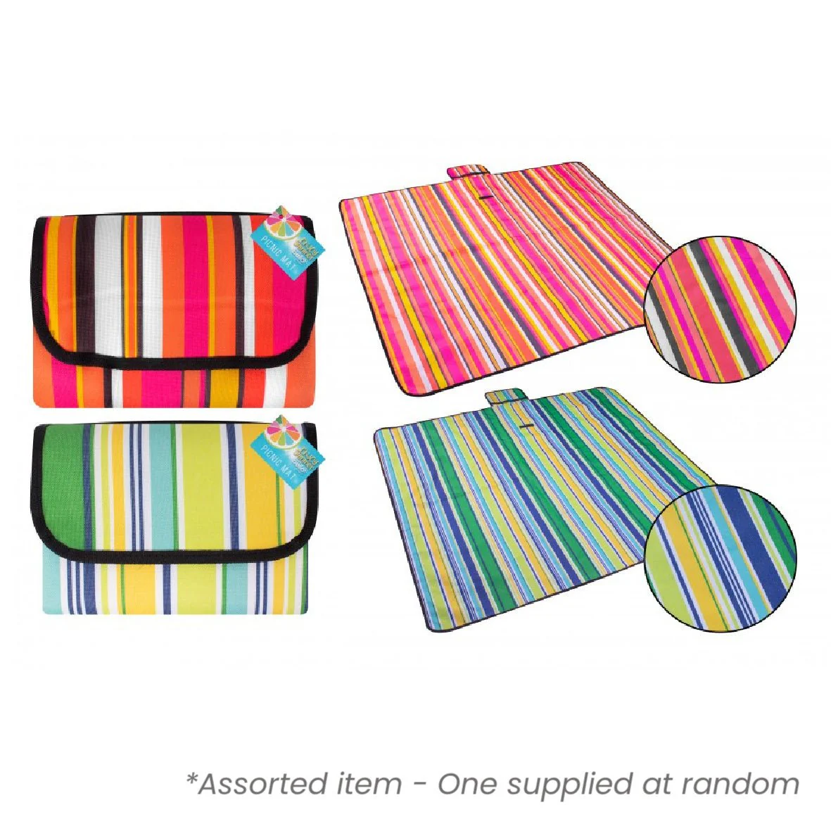 Bello Picnic Blanket 150x130cm Assorted - One Supplied*