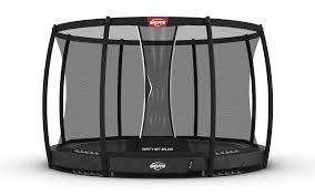 Berg Elite Inground Trampoline 330 Grey + Safety Net Deluxe