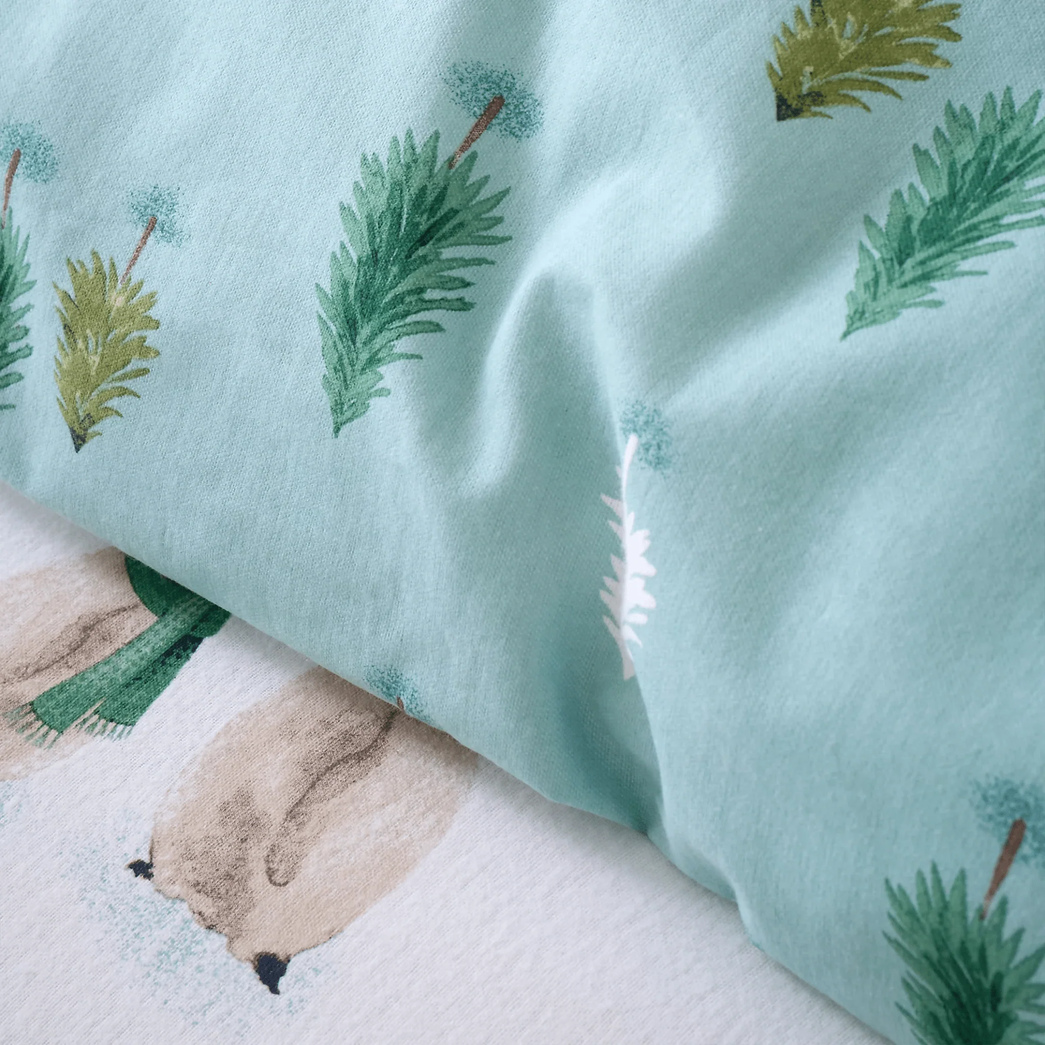 Bianca Brushed Cotton Snowy Penguin Reversible Duvet Cover Set Single - Image 3