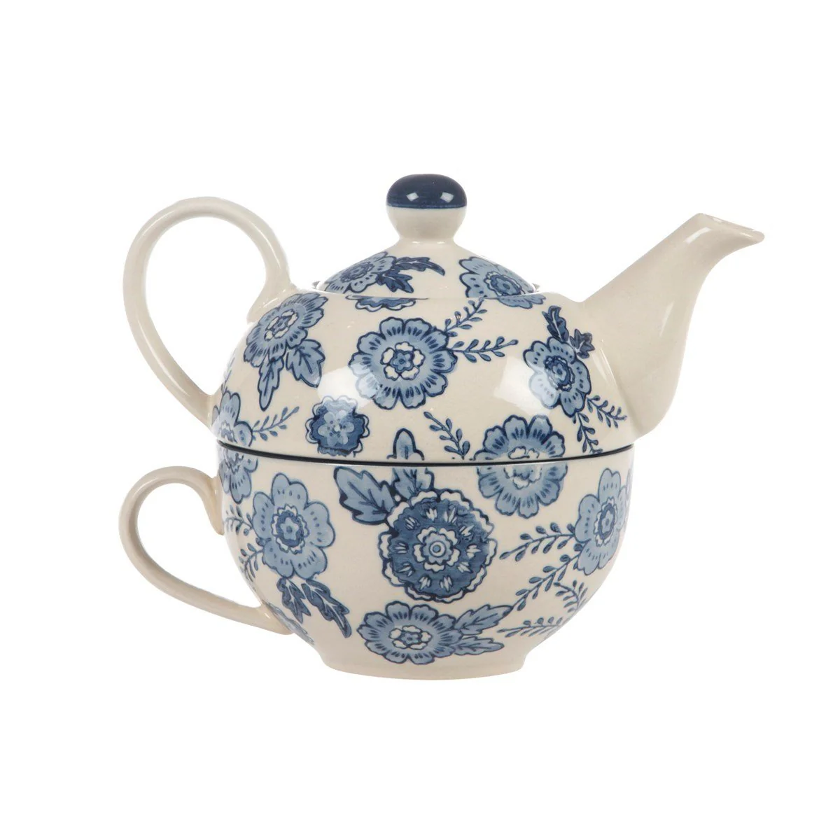 Blue Willow Floral Tea For One - Image 2