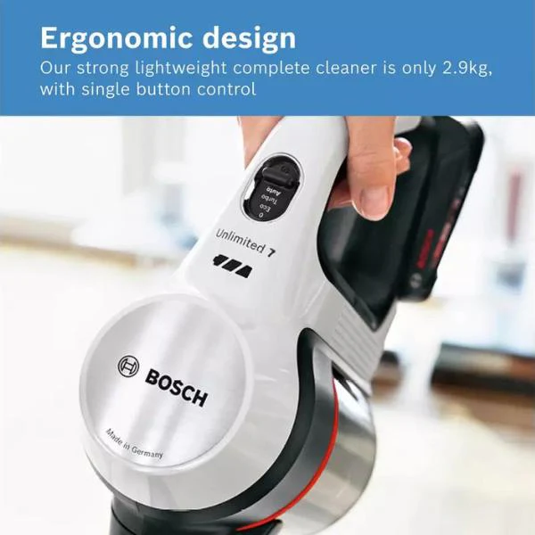 Bosch Unlimited 7 Cordless Vacuum Cleaner With 2 Batteries (BCS712GB) - Image 8