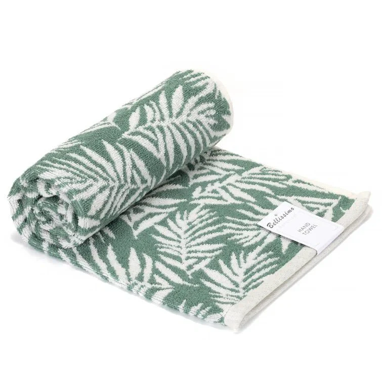 Botanical Hand Towel Single Green