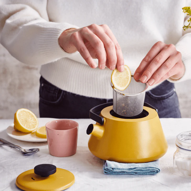 Brabantia T-Time Mustard Yellow 12cm Teapot - Image 3