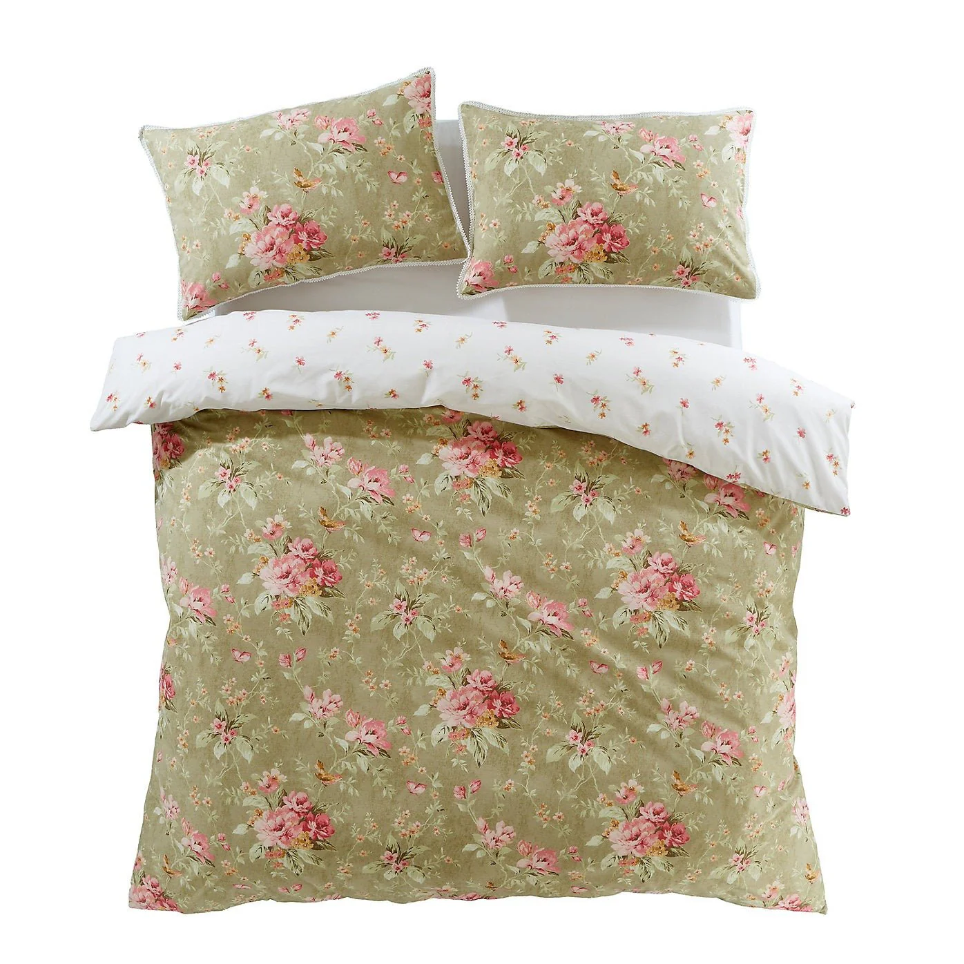 Bridgerton by Catherine Lansfield – Penelope Floral Reversible Duvet Set Kingsize - Image 6