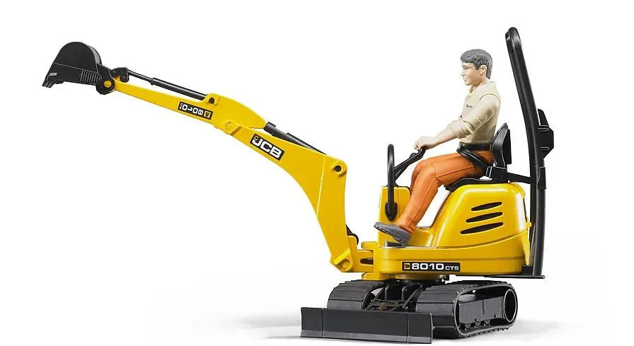Bruder JCB Micro Excavator 8010 with figure - Image 3