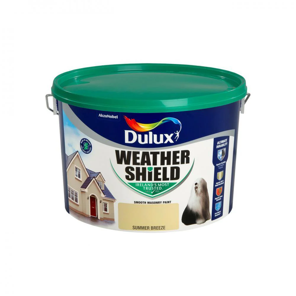 BUTTERMILK  Dulux Weathershield Masonry Paint Colours - 10 Litre - Image 2
