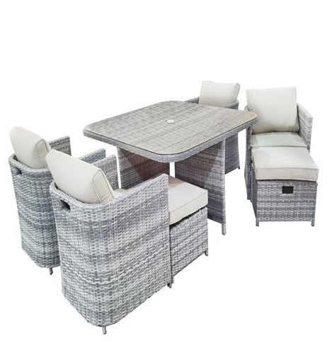 Capri 4 Seater Rattan Cube Set - Image 3