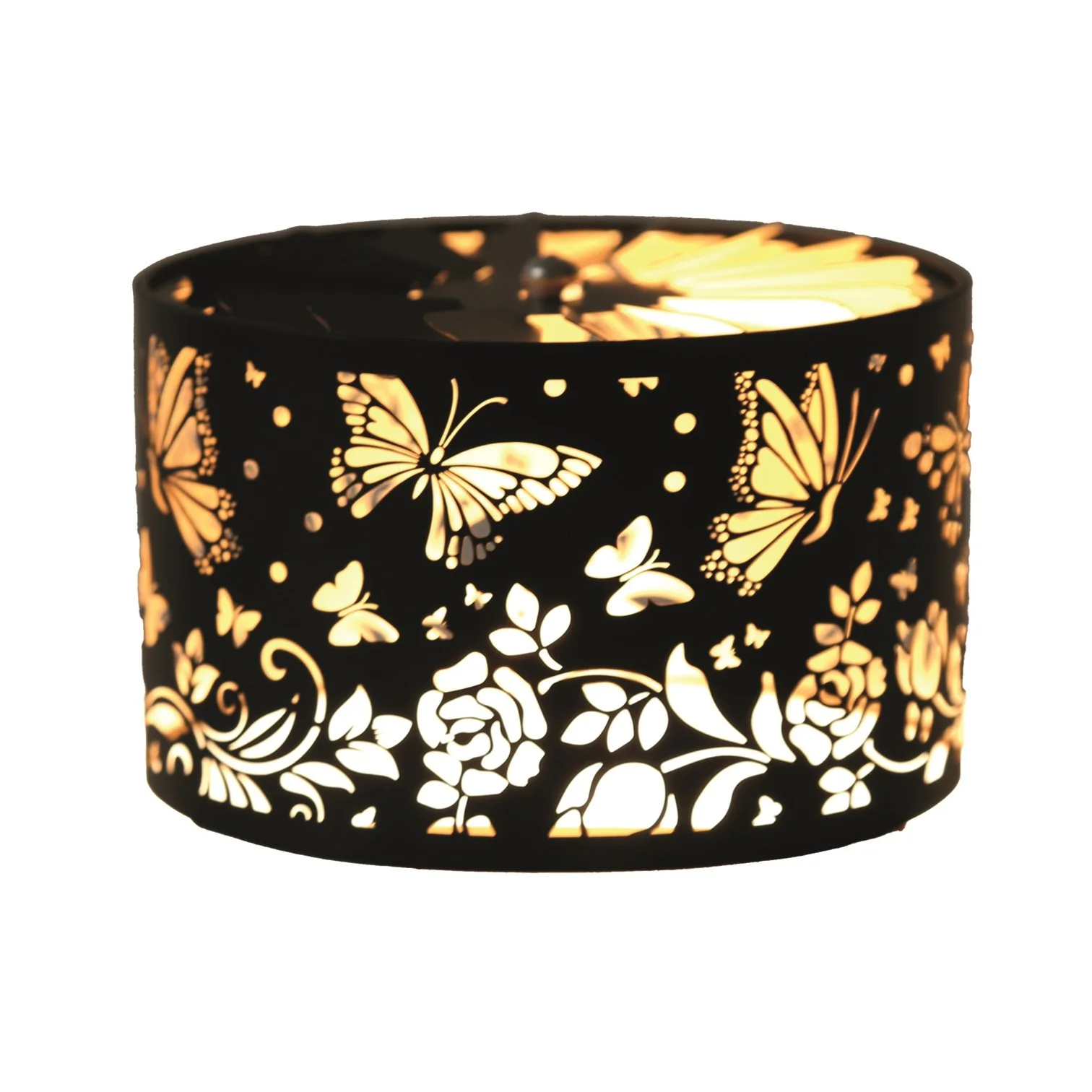 Carousel Shade Metal Silhouette - Black & Gold Butterfly 13cm - Image 2