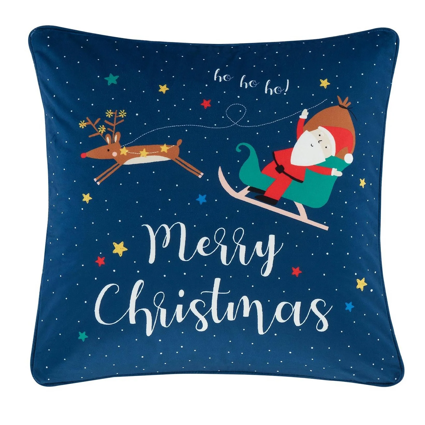 Catherine Lansfield Christmas Wonderland Navy Cushion 45 x 45cm - Image 2