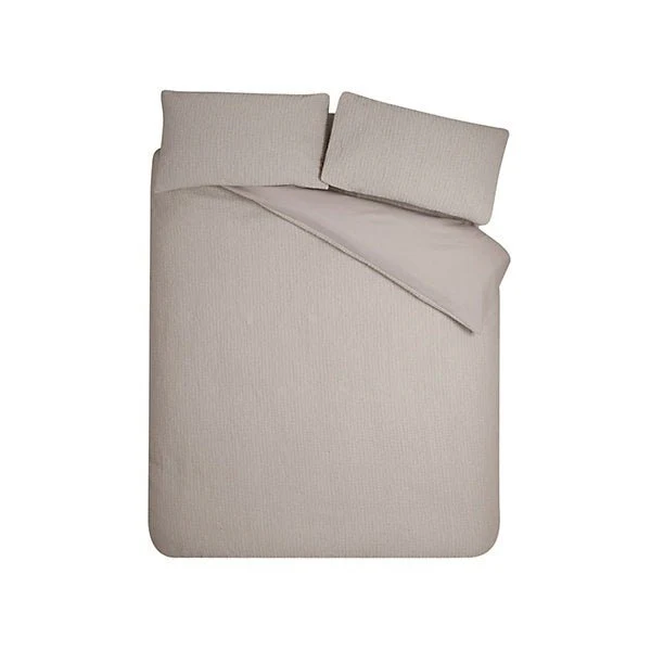 Catherine Lansfield Crinkle Seersucker Duvet Cover Set – Double - Image 4