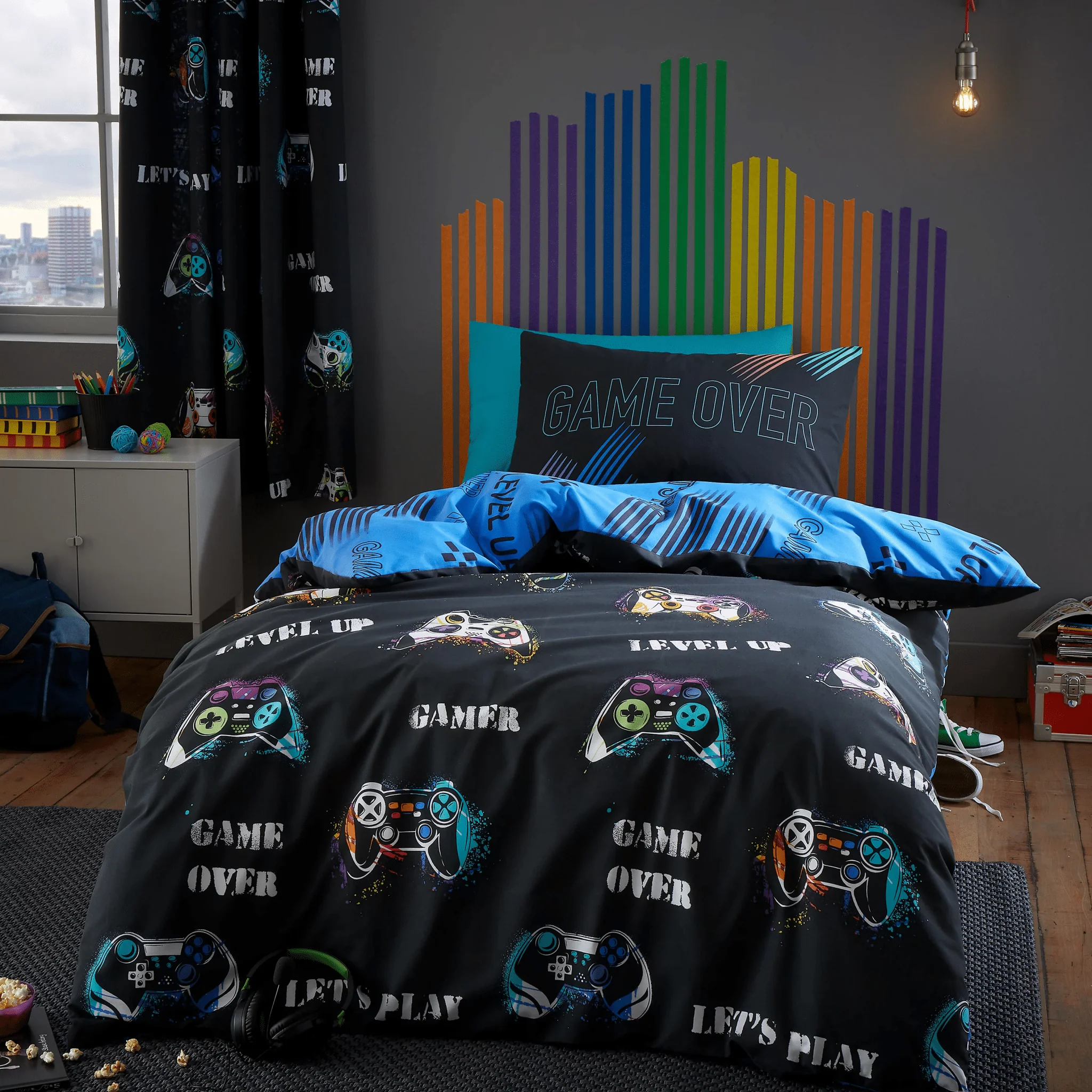 Catherine Lansfield Game Over Duvet Cover Set Single