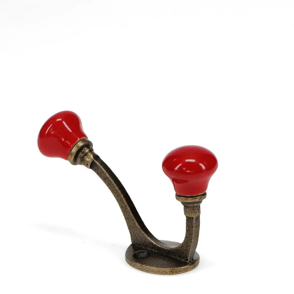 Ceramic Double Hook – Red - Image 3