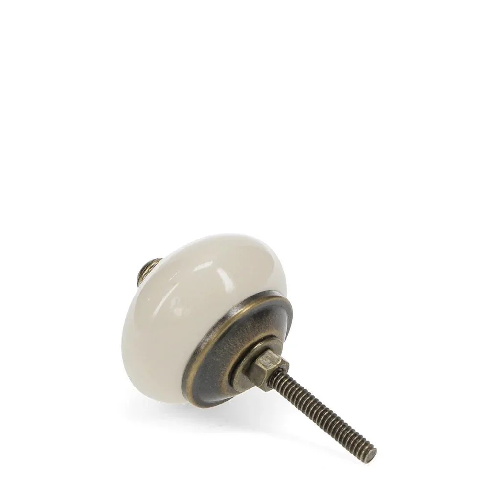 Ceramic Drawer Knob – Cream - Image 3