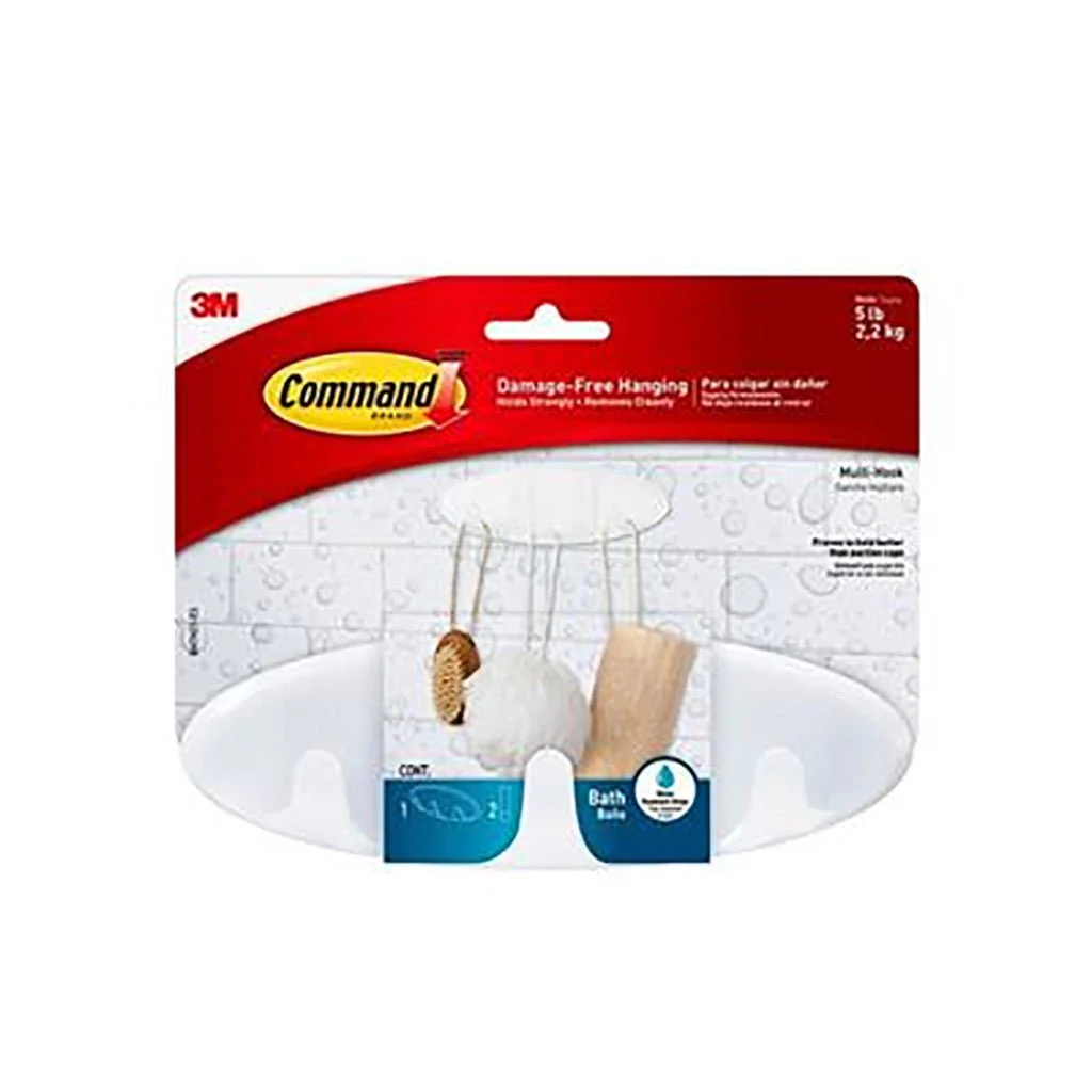 Command Bath Multi Hook 3Mbath21