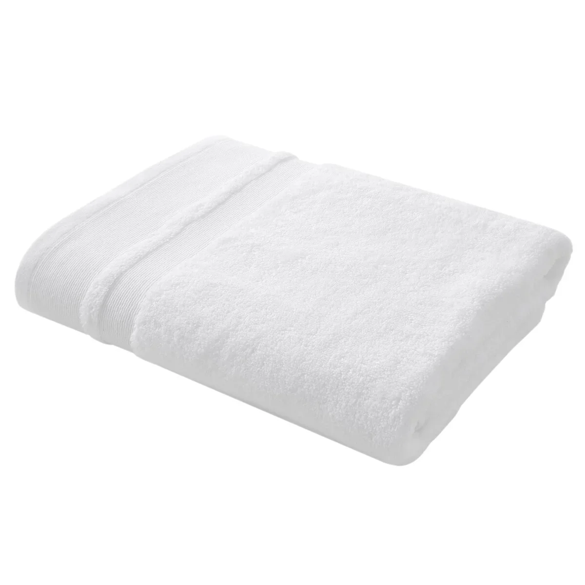 Content By Terence Conran Zero Twist White Cotton Modal Bath Towel