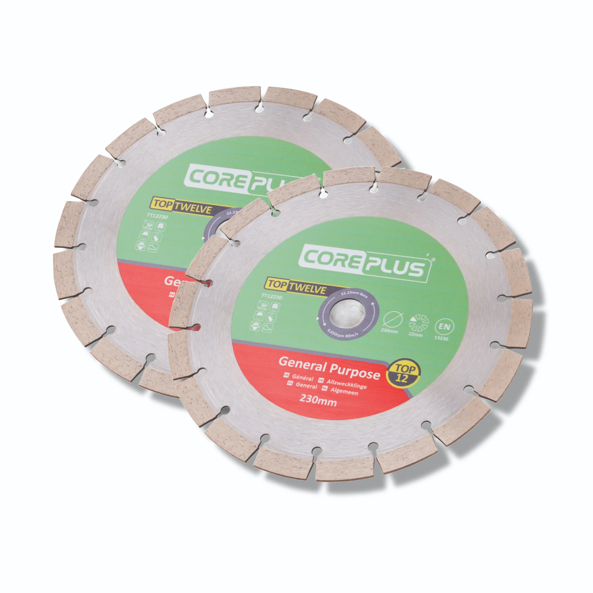 Coreplus 230mm Diamond Blade Twin Pack