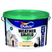 COUNTY CREAM  Dulux Weathershield Masonry Paint Colours - 10 Litre - Image 2