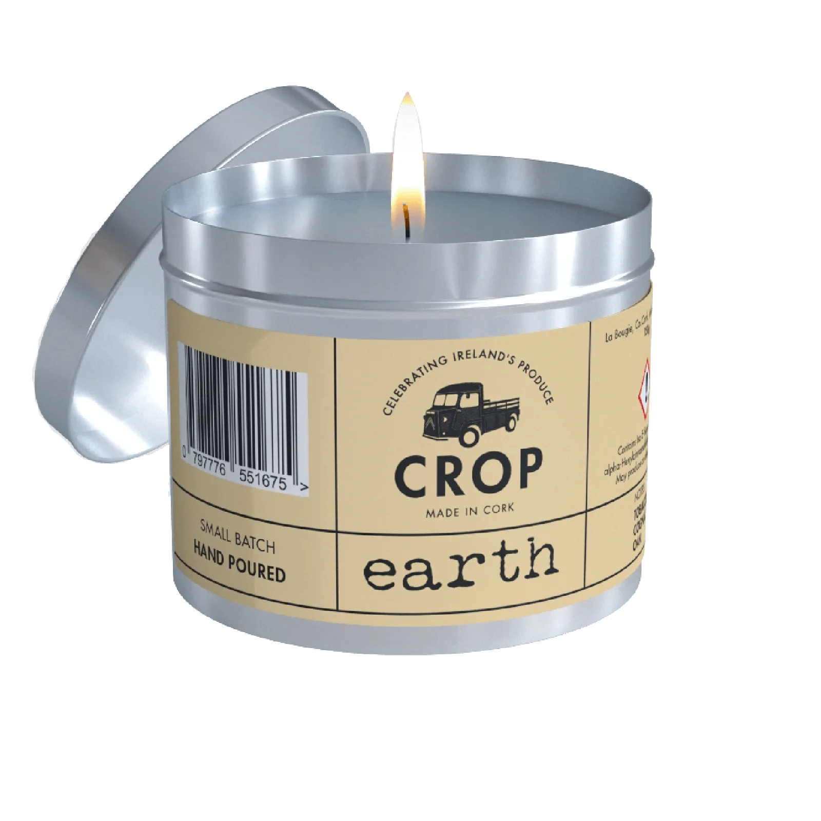 Crop Soy Wax Candle Earth 150g