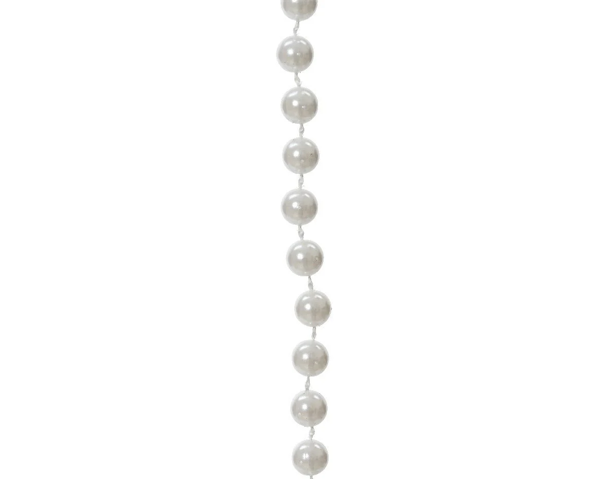Decoris Bead Garland 10m Winter White - Image 2