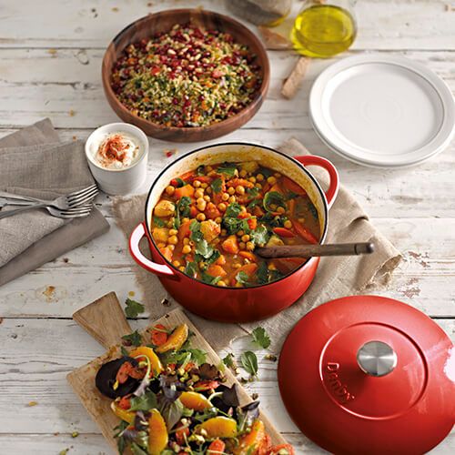 Denby Cast Iron Pomegranate 24cm Round Casserole - Image 3