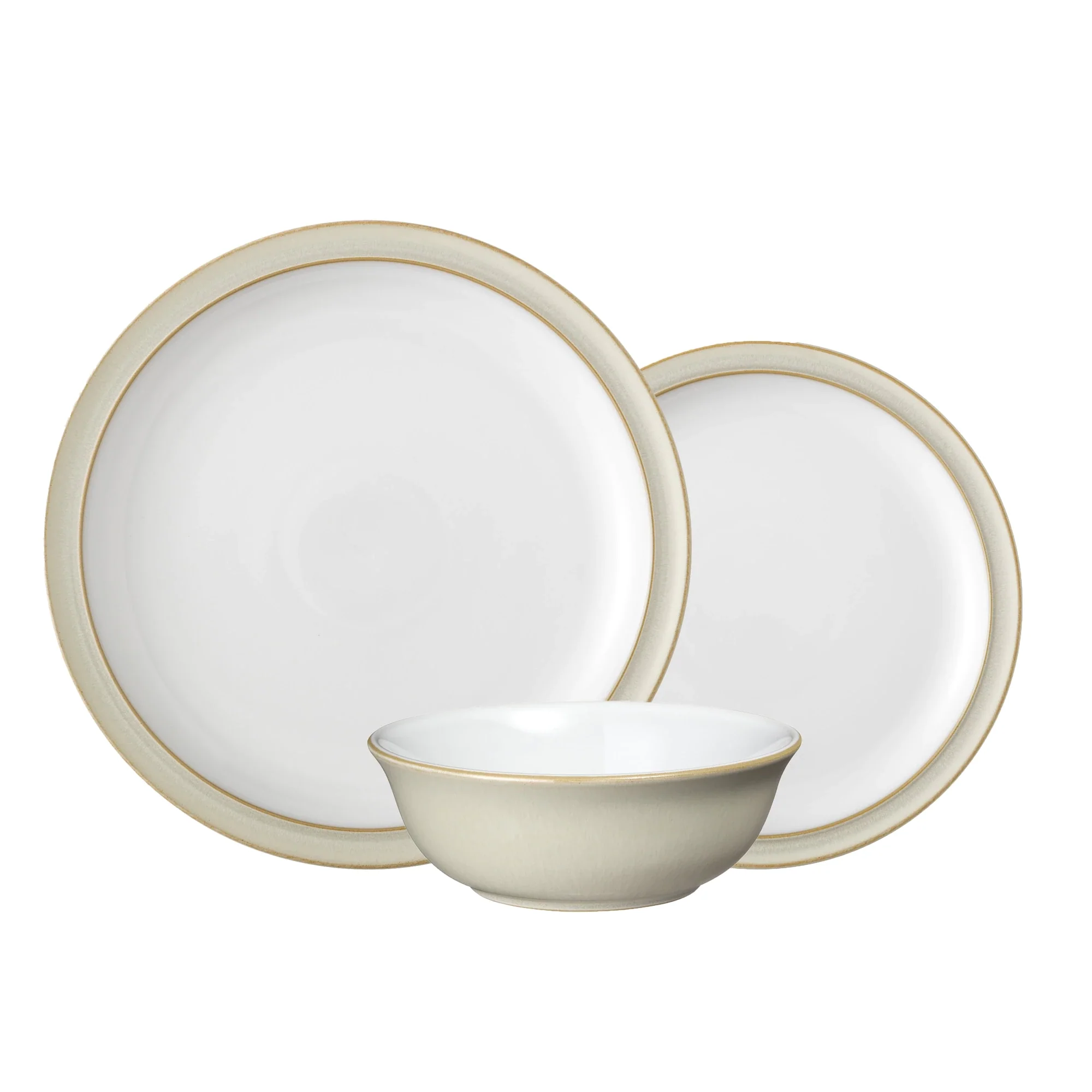 Denby Linen 12 Piece Tableware Set