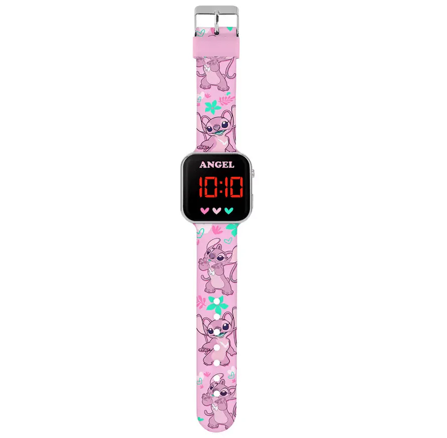 Disney Kids Pink Lilo and Stitch Angel Digital LED Watch - Image 2