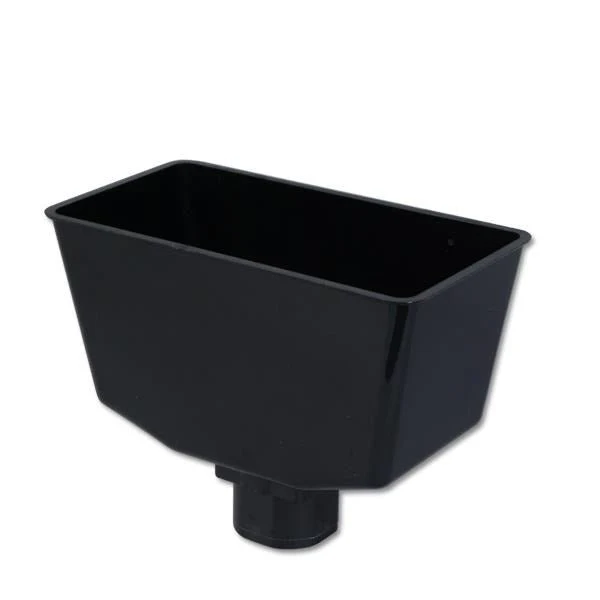 Downpipe Black Round Hopper Head 68Mm Rhs1