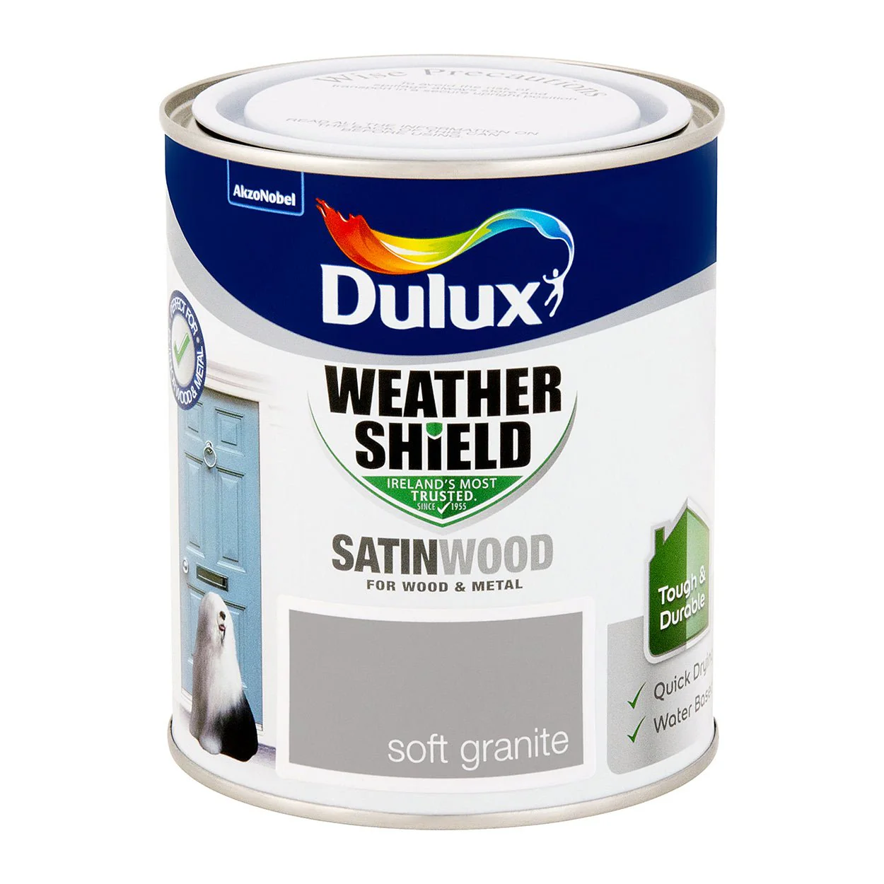 Dsw750S W/Shield Ext Satinwood Soft Granite 750Ml Dulux - Image 2