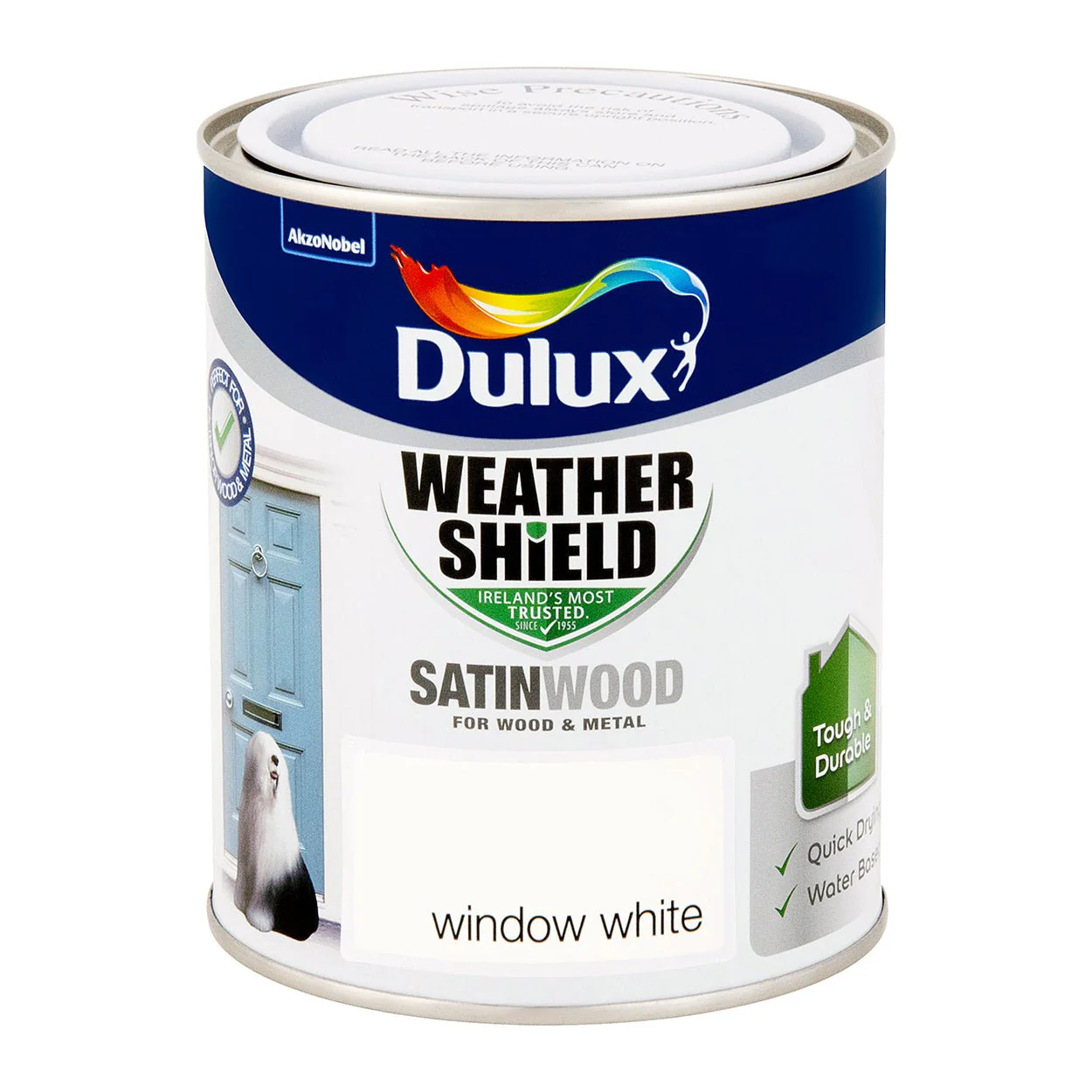 Dsw750W W/Shield Ext Satinwood Window White 750Ml Dulux - Image 2