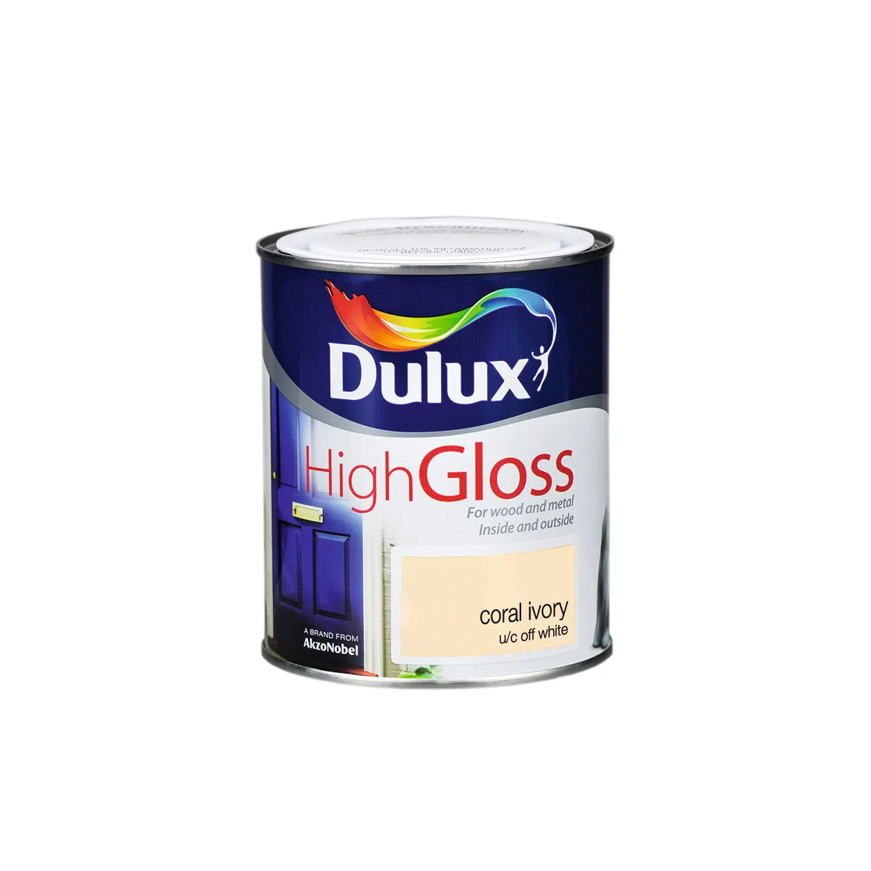 Dulux High Gloss Colour- 750ml CORAL IVORY - Image 2