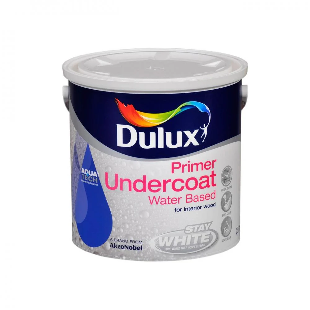 Dulux Stay White with Aquatech Primer Undercoat Paint 2.5L