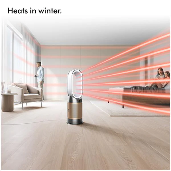 Dyson HP09 Hot and Cool Formaldehyde Purifier Purifying Fan Heater - White & Gold | 381387-01 - Image 4