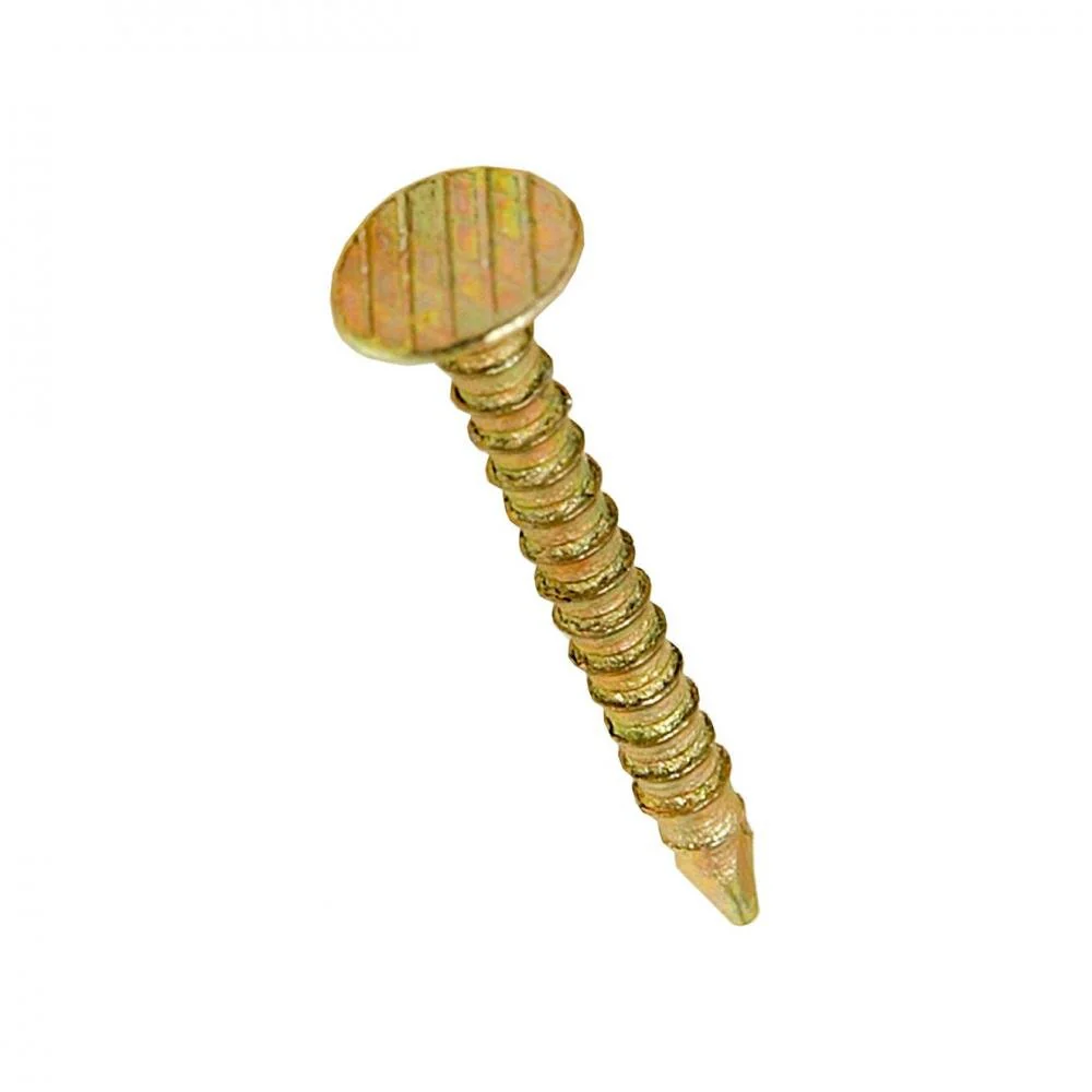 30mm Gold Passivated Clout Slab Nail - 1kg - Image 2