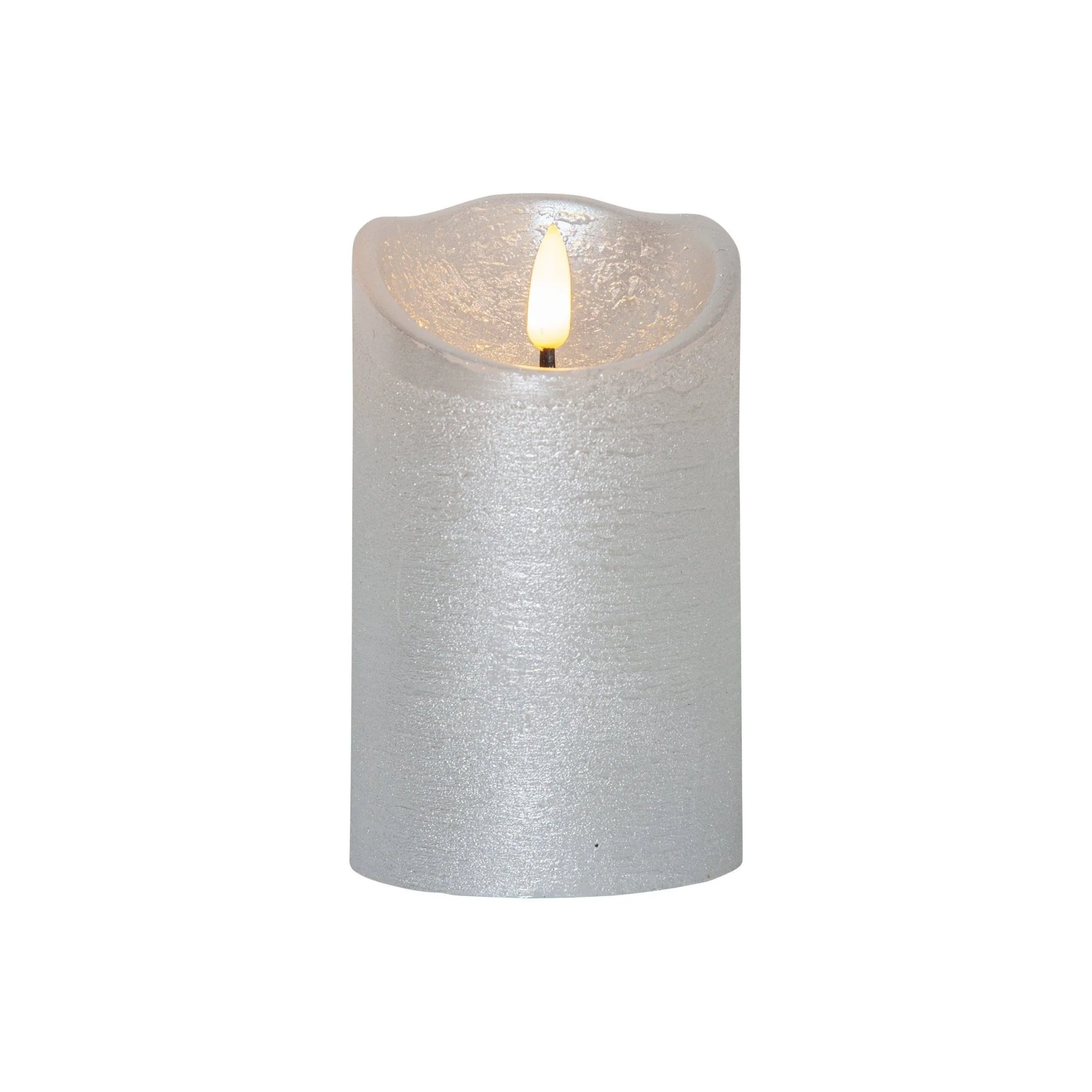Eglo Silver Rustic Flame Candle 12.5cm